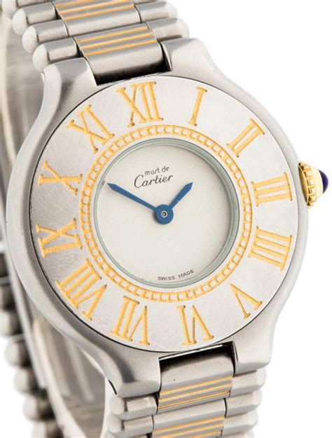 montre cartier must 21 occasion|cartier must de 21 watch.